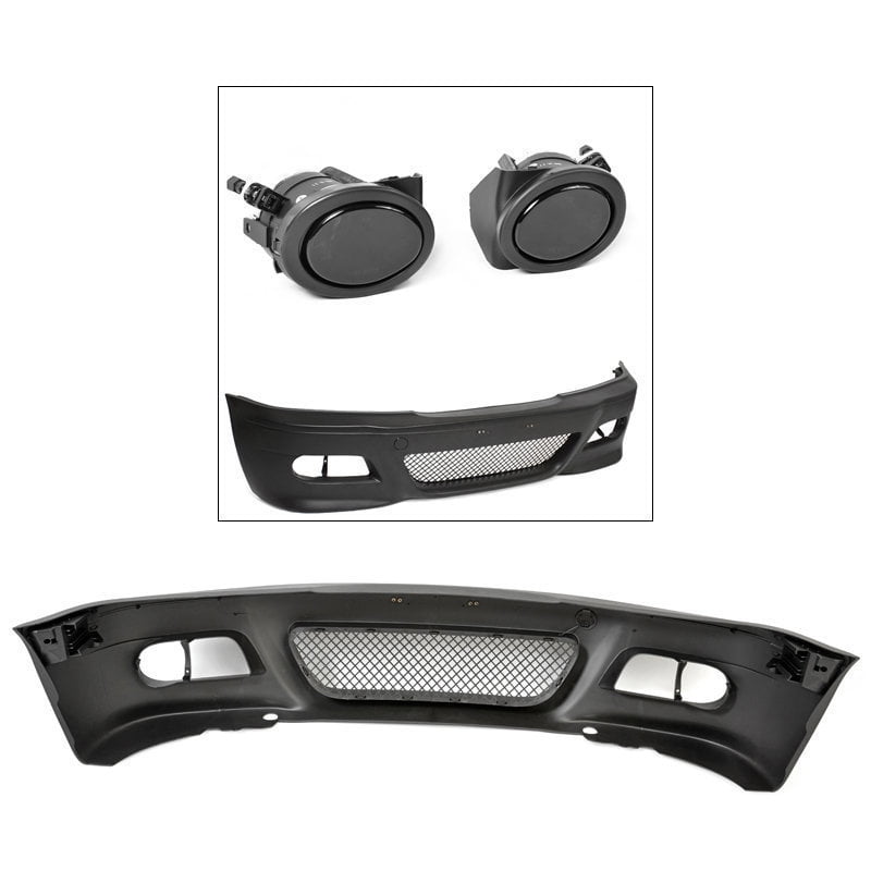 ABS Fits 99-06 BMW E46 M3 Front Bumper Only Fog Light Round Trim Covers