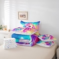 thumbnail image 6 of Erosebridal Unicorn Gifts 7-Piece Bedding Comforter Set For Unicorn Lover,Cute Unicorn Animals King Bedding Sets For Kids Girls,Reversible, 6 of 7