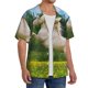 thumbnail image 2 of Balery Horse Rearing Up In The Field Camisa Casual de Manga Corta con Botones para Hombre, Texturizada, Estilo Cubano, para Playa, Verano-XX-Large, 2 of 5