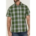 thumbnail image 3 of Brothers And Sons Men's Performance Large Plaid Short Sleeve Button-Down Kelly Green X-Large, 3 of 4