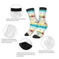 thumbnail image 3 of Uemuo Funny Farm Printed Kids Boys Socks Seamless Crew Socks Crazy Funny Athletic Sport Socks for Children, 3 of 6
