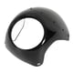 thumbnail image 1 of Carenado para faros delanteros de motocicleta de 7 pulgadas, superficie lisa, resistente al envejecimiento, ajuste universal para faros redondos de motocicleta, color negro brillante, 1 of 15