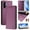 Darkpurple, variant on Allytechgroup Flip Wallet Case for Samsung Galaxy A36 5G, Compatible with MagSafe RFID Blocking PU Leather Shell with Credit Card Slot Shockproof Protective Back Cover for Galaxy A36 5G, Purple