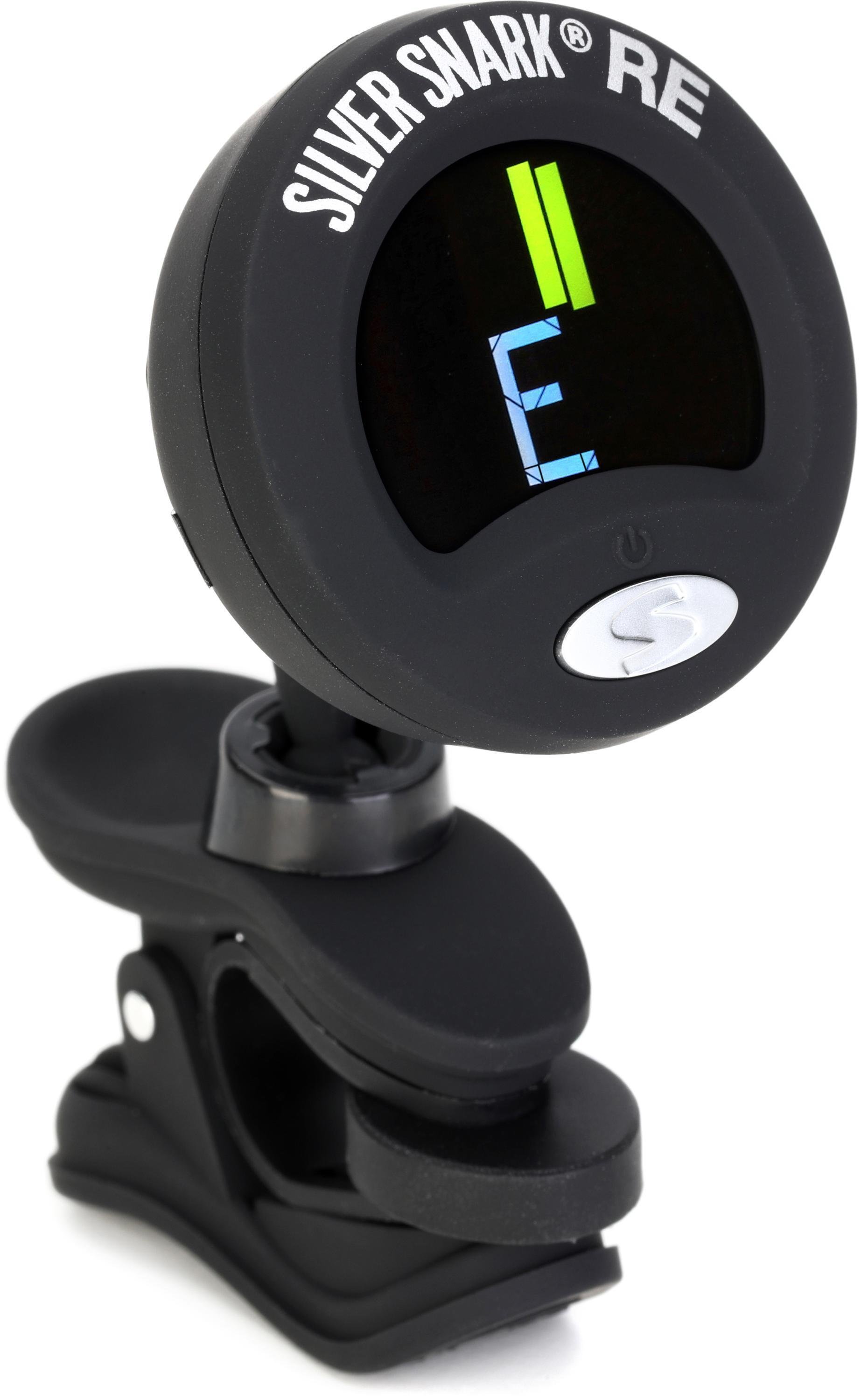 Rechargeable Snark Instrument Guitar Tuner Black Silver Clip On All SIL-BLK 2 Pack RE