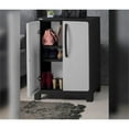 thumbnail image 3 of Pemberly Row 4-Piece Medium Storage Cabinet Set with Shelving Unit in Gray/Black, 3 of 27