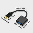 GARENAS VGA Adapter Cable Durable 3.5mm Audio Adapter Portable Image