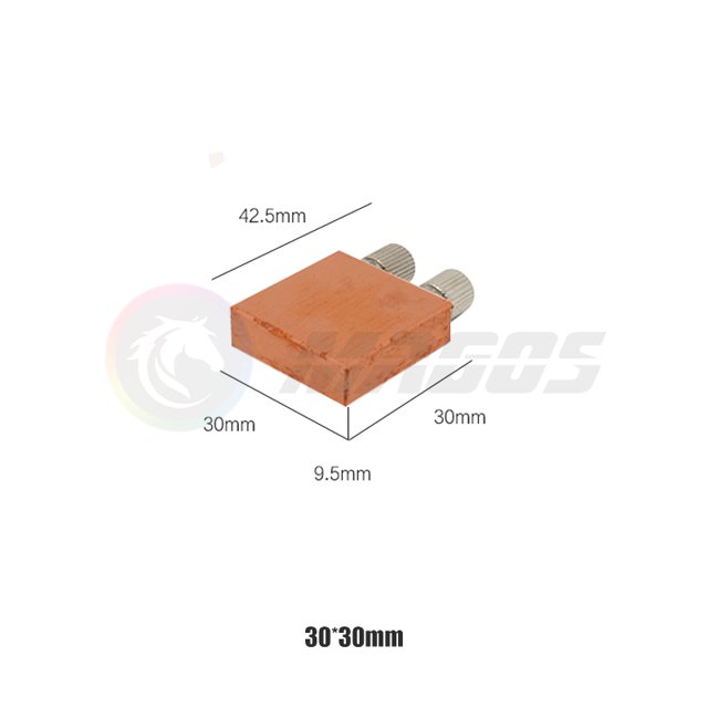 Notebook CPU Waterblock TEC Watercooler Pure Copper Radiator Heatsink 40X40 30X30 50X50 Semiconductor Industrial Refrigeration 30X30mm