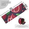 thumbnail image 3 of Red Pomegranate on Black Bedroom Runner Rug 2'x 6' Non Slip Carpet Indoor Home Area Rug Living Room, 3 of 8