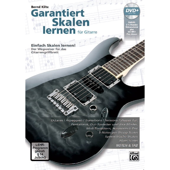 Garantiert Lernen Garantiert Skalen Lernen Für Gitarre [Guaranteed Learn Scales for Guitar]: German Language Edition, Book & DVD, (Paperback)