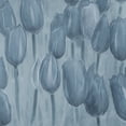 thumbnail image 2 of Villa, Mlli 20x20 Gold Ornate Wood Framed with Double Matting Museum Art Print Titled - Tulips Patch Blues, 2 of 4