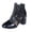 A-Black, variant on Women's Slingback Stiletto High Heels Pointed Toe Slip On Pumps Shoes Ankle Strap Leather Backless Dress Heeled Sandals for Work Blue Size 7.5