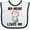 White and Navy, variant on Inktastic My Meme Loves Me Girls Girls Baby Bib