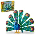 thumbnail image 1 of LEGO Creator 3 in 1 Exotic Peacock Toy, Transforms from Peacock to Dragonfly to Butterfly Toy, Play-and-Display Gift Idea for Boys and Girls Ages 7 Years Old and Up, Bird Toy, 31157, 1 of 6