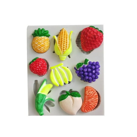 

Fruit series silicone mold chocolate mold fondant candy mold cake decor tool WL