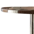 Acme Furniture Brancaster Bar Table, Retro Brown Top Grain Leather ...