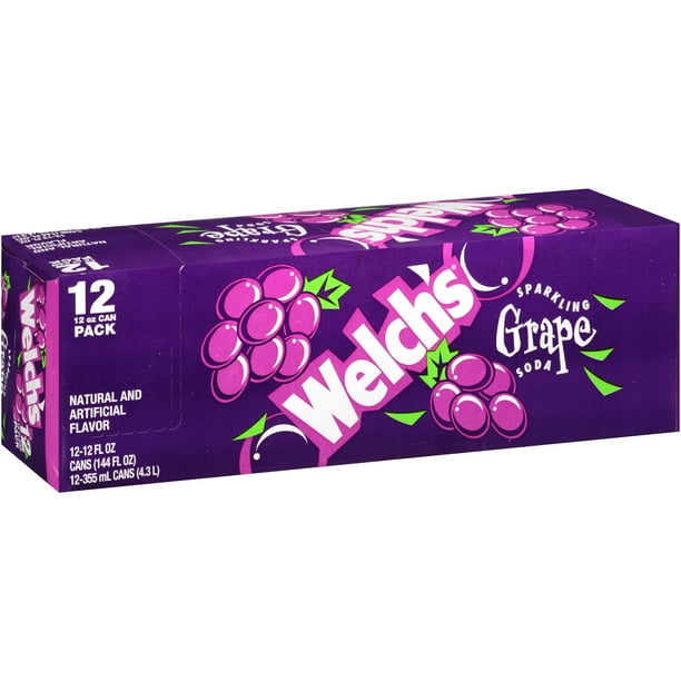Welch's Sparkling Grape Soda, 12 Fl. Oz., 12 Pack