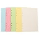 thumbnail image 1 of 100 hojas de papel rayado A5 de repuesto, 5 colores, 6 perforaciones, hojas sueltas para cuadernos rellenables, insertos para diarios y agendas, 1 of 7