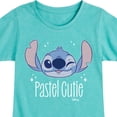 thumbnail image 3 of Disney - Lilo & Stitch - Pastel Cutie - Toddler & Youth Girls Short Sleeve Graphic T-Shirt, 3 of 5