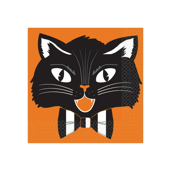 Amscan Hallows' Eve Beverage - Napkin - Size 5 in x 5 in - disposable (pack of 36)