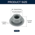 thumbnail image 2 of 10 piezas de tapones para agujeros de 1/2 pulgada (12 mm) que se ajustan a agujeros de 9 mm, tapón impermeable, tapón de tubo, gris, 2 of 6