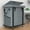 Grey, variant on 40 Gal(150L) High Grade Large Laundry Basket with Wheels, Rolling Laundry Hamper, Laundry Cart with Metal Frame and Removable Bag Design, Suitable for Laundry Room (Black, 150L)