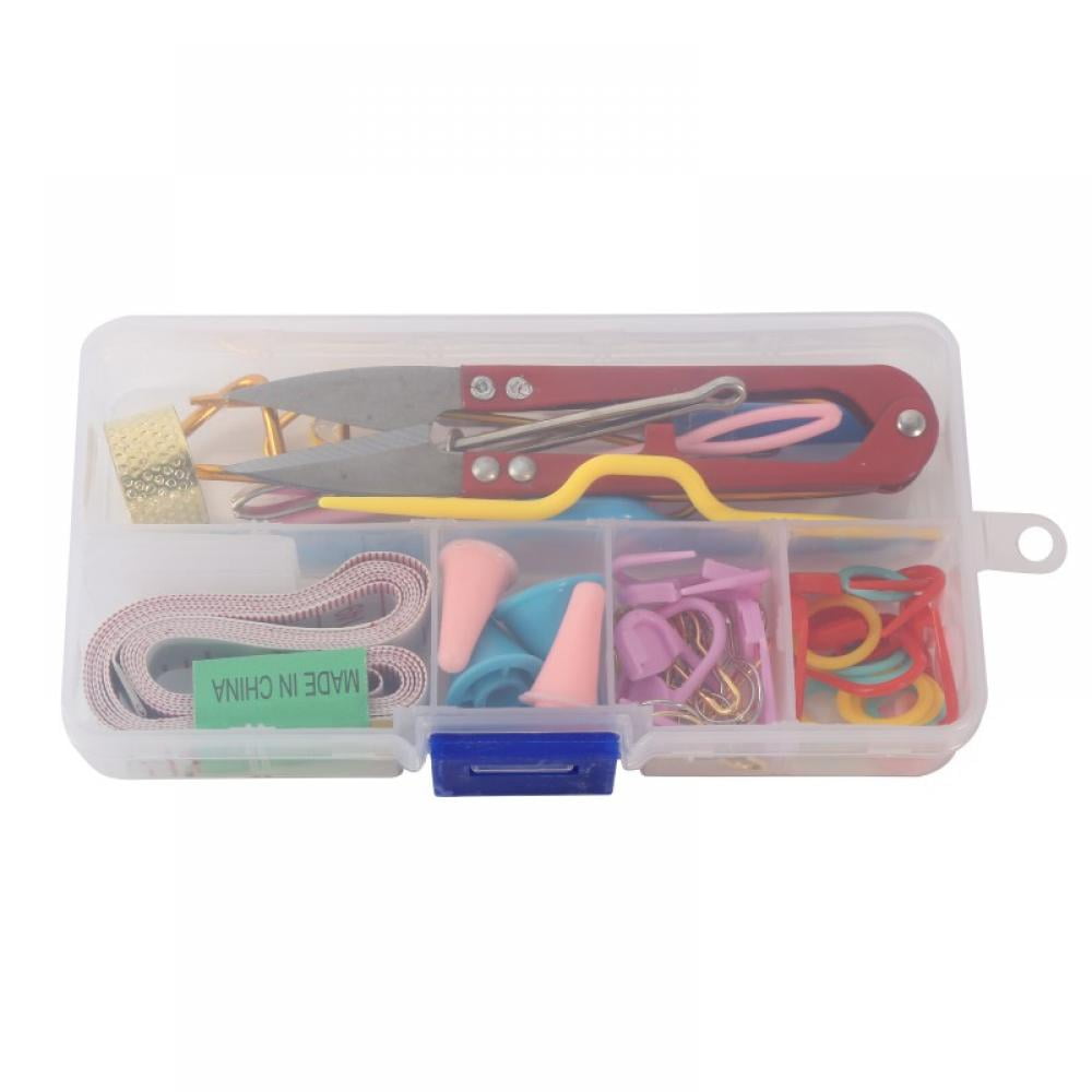 Home Knitting Accessories DIY Knitting Tools Set Crochet Hook Stitch Weave  Accessories Supplied with Case Box Yarn Knit Kit 1 Set 