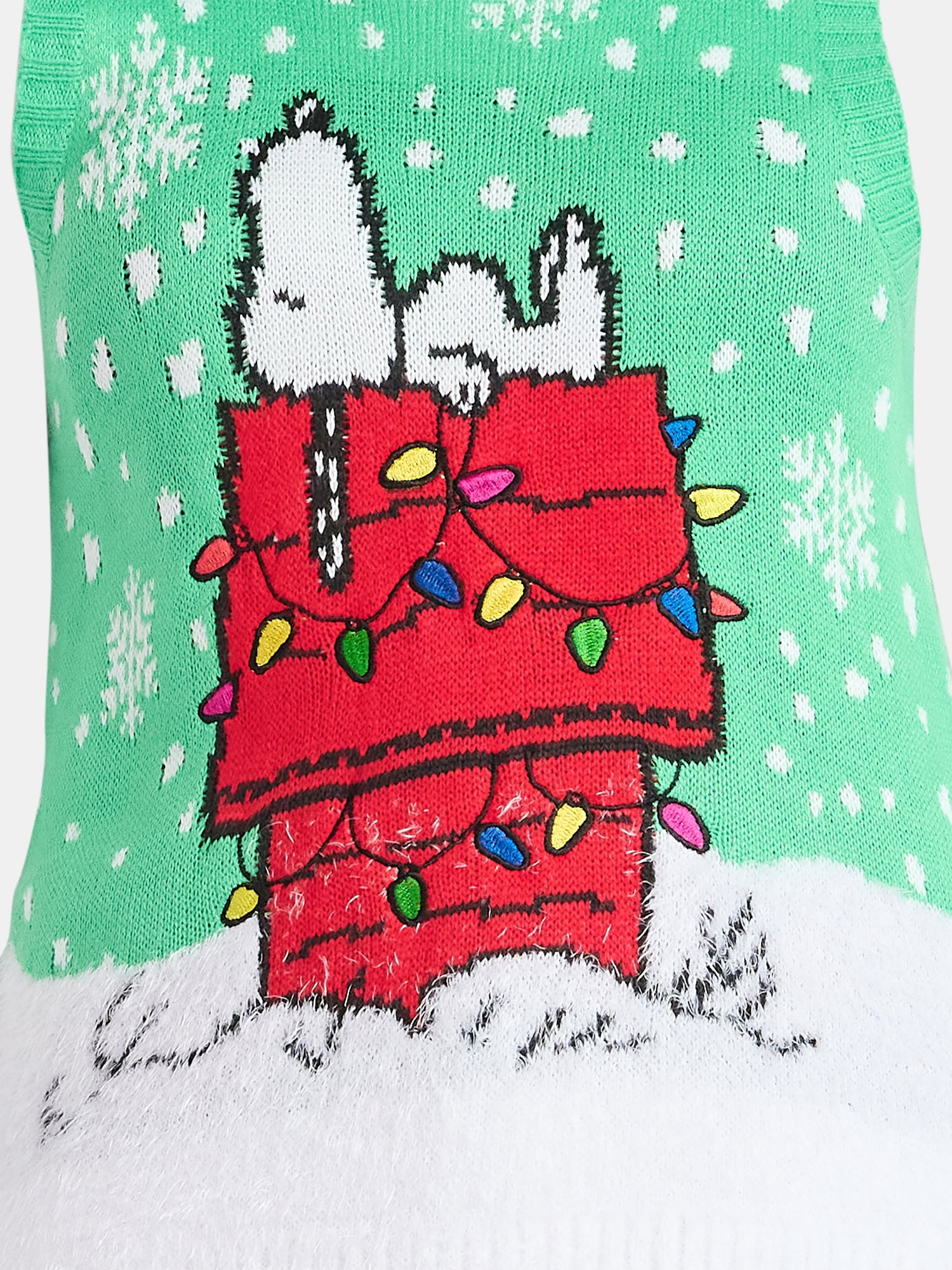 Peanuts Women's Embellished Christmas Sweater Vest, Sizes XXS-XXL