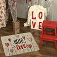 thumbnail image 4 of Valentines Welcome Heart Door Mat 24"*16" Red Heart Mat Non-Slip Outdoor Welcome Mats Valentines Day Kitchen Mat Valentine's Day Heart Bath Mat Love Doormat Front Porch Entryway Decor, 4 of 8
