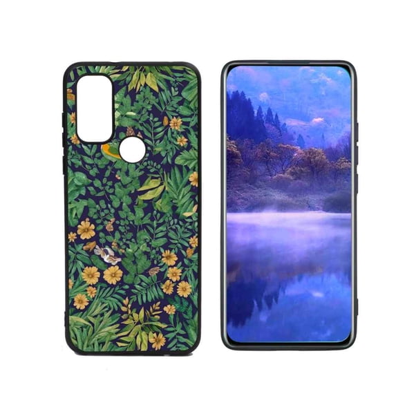 Compatible with Motorola Moto G Pure Phone Case, Nature-Art-Textile-6 Case Silicone Protective for Teen Girl Boy Case for Motorola Moto G Pure