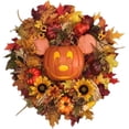 thumbnail image 1 of Guirnaldas artificiales de calabaza de hoja de arce, guirnaldas de halloween, guirnaldas de hoja de arce, decoración del hogar, ventanas, puertas, chimeneas, Navidad y Acción de gracias, 1 of 5