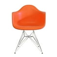 thumbnail image 1 of Plata Import Eiffel - Chaise Bucket Chrome pour Enfants de couleur Orange, 1 of 1