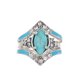thumbnail image 5 of Joyería creatividad retro Turquesa diamante juego de tres piezas anillo femenino joyería de pareja regalo de San Valentín, 5 of 5