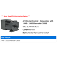 thumbnail image 2 of A/C Heater Control - Compatible with 1995 - 2000 Chevy C3500 1996 1997 1998 1999, 2 of 2
