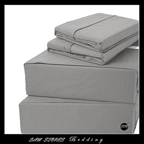 Sam Stores Luxurious 100 Egyptian Cotton 600TC CalKing Size Attached