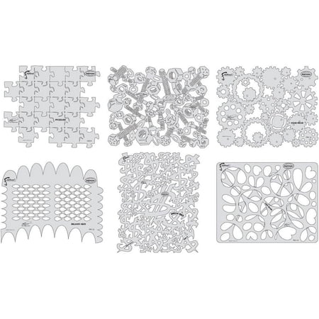 Freehand Airbrush Templates, Mini FX II Series , White