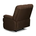 Homesvale Mainstays Wall Hugger Recliner, Dark Brown Microfiber