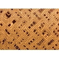 thumbnail image 1 of Ahgly Company Indoor Rectangle Abstract Orange Modern Area Rugs, 2' x 4', 1 of 4