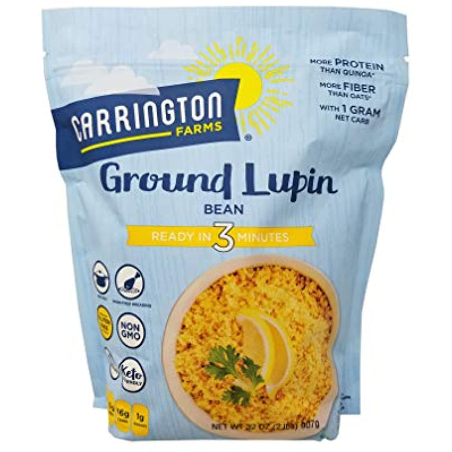 Carrington Farms Ground Lupin Bean 32 Oz Carrington Farms Ground Lupin Bean 32 Oz