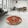 thumbnail image 3 of Ahgly Company Indoor Rectangle Traditional Sand Brown Medallion Area Rugs, 2' x 5', 3 of 6