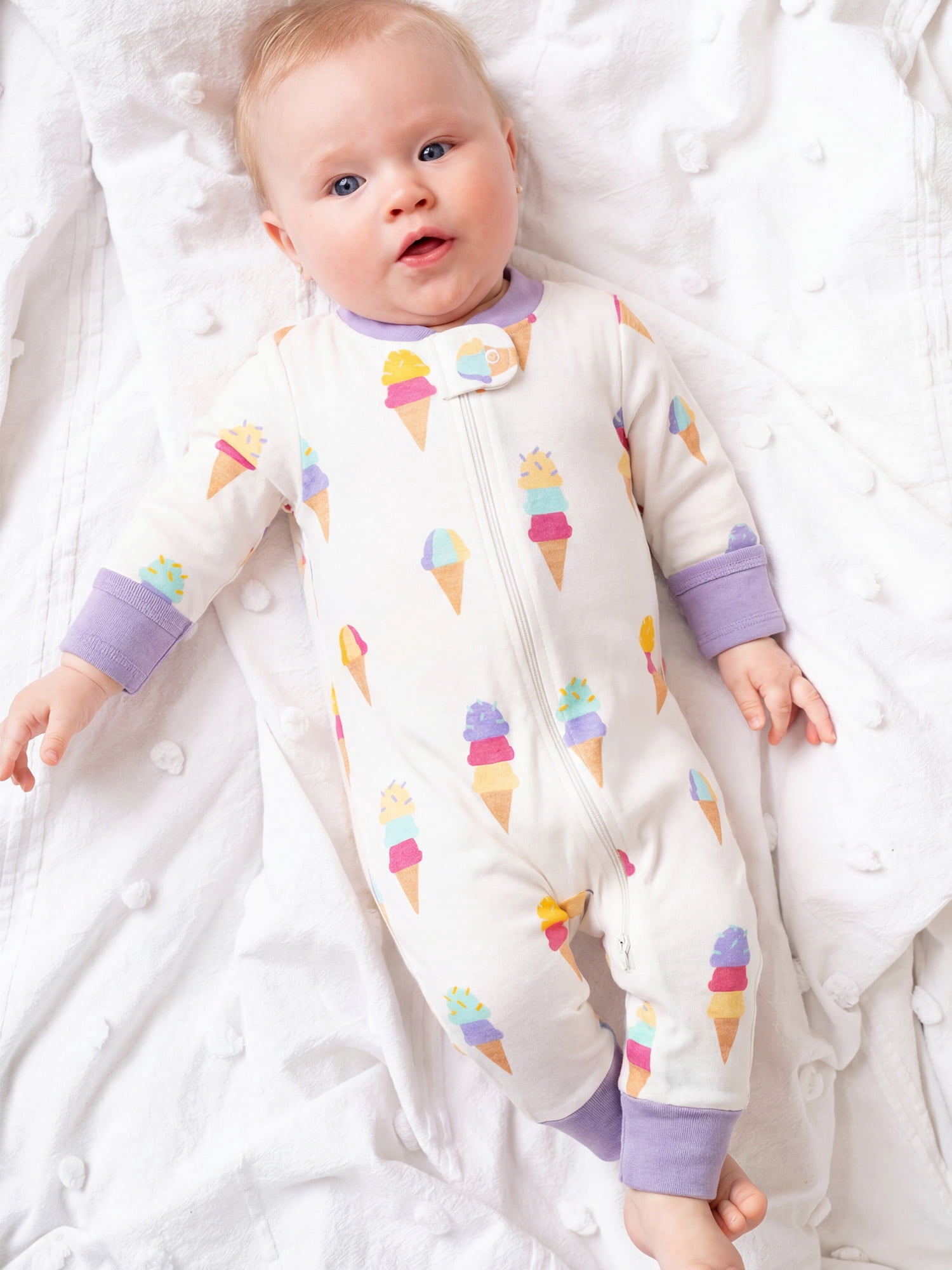 M+A by Monica + Andy, Organic Cotton One-Piece Coverall, Sizes Newborn - 18-24 Months