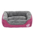 thumbnail image 2 of Lit Carré Chaud d'Hiver pour Animaux, Fournitures pour Animaux, Lit de Couchage pour Chat et Chien, 2 of 8