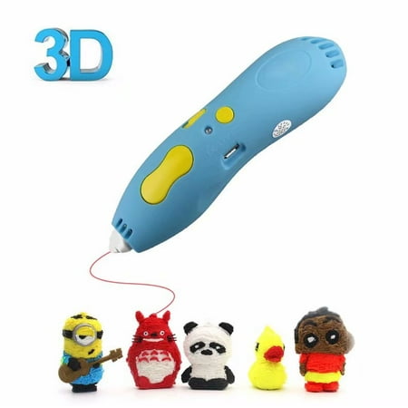 - Emovendo 3D Printing Drawing Printer Doodle Pen Pencil Low Temperature with 5 Packs Free 1.75mm PCL Filament Refills and Paper Drawing Stencils for Arts Crafts DIY Perfect Gift Blue