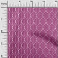 thumbnail image 2 of oneOone Rayon Dark Magenta Fabric Geometric Ogee Craft Projects Decor Fabric Printed by The Yard 56 Inch Wide, 2 of 4