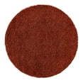thumbnail image 3 of Unique Loom Solid Shag Collection Area Rug (4' 1" Round Terracotta), 3 of 7