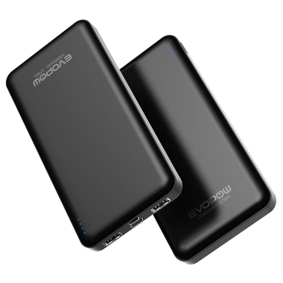 Power Bank Evopow 10000 mAh delgado 15 W con carga rápida USB-C