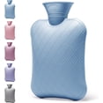 thumbnail image 3 of Bolsa de agua caliente para aliviar el dolor, botella de agua caliente para terapia de frío y calor, músculos, espalda, cuello, hombros, pies, barriga, 2 litros, caucho ecológico no tóxico, silicona, 3 of 5