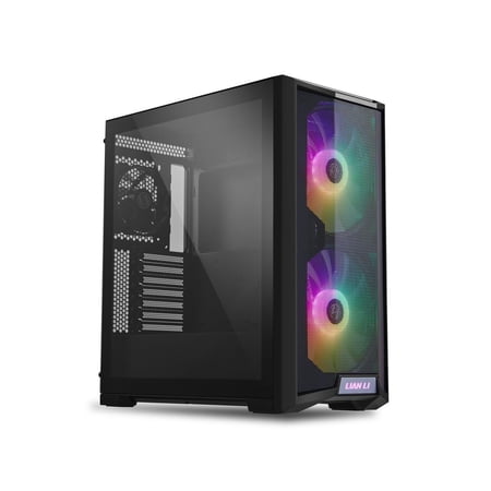 LIAN LI LANCOOL 215 X Black Steel / Tempered Glass ATX Mid Tower Computer Case