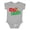 AC-Heather Grey, variant on Oh Snap Boys or Girls Baby Bodysuit
