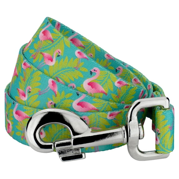 Country Brook Petz® 5/8 inch Flamingos Dog Leash, 6 Foot