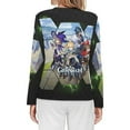 thumbnail image 2 of Genshin Impact Women's Pajama Top 3D Digital Print Sleepwear Trendy Crewneck Pullovers Long Sleeve Shirts 4XL, 2 of 8